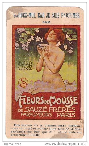 Carte Parfumée FLEUR DE MOUSSE Sauze Frères (PPP1011) - Profumeria Antica (fino Al 1960)