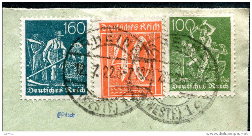 German Empire 1922 INFLA Geprüften Bedarfsbrief /Cover Mit Michel Nr.163,167 Und 170 MIF"Rheine I.W.-Siegburg"  1 Beleg - Sonstige & Ohne Zuordnung