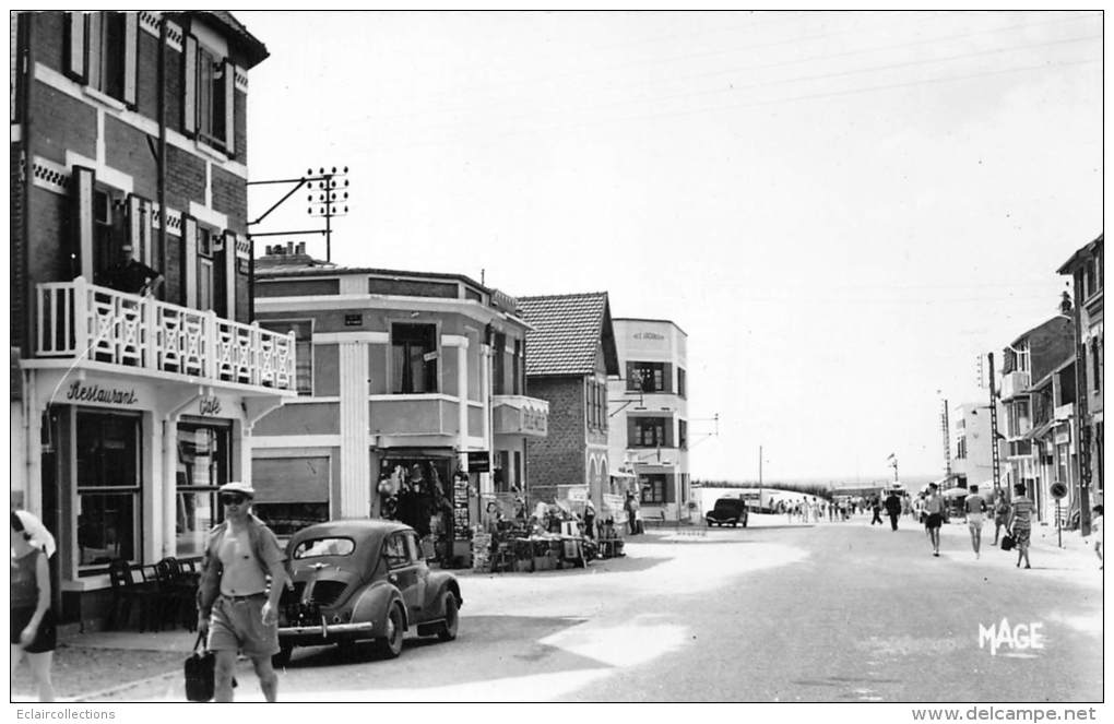 Quend     80     Avenue De La Plage   Année 50  4CV Renault - Quend