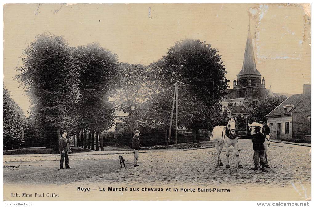 Roye     80       Porte St Pierre Et Marché Aux Chevaux - Roye