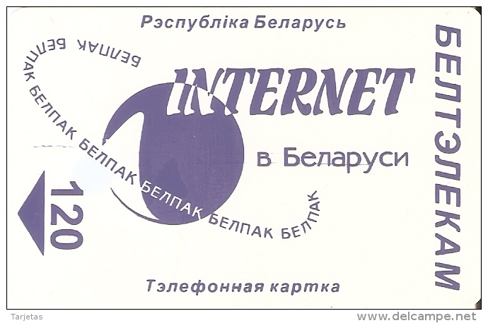 TARJETA DE BELARUS DE 120 UNITS DE INTERNET COLOR AZUL (BLUE) - Belarús