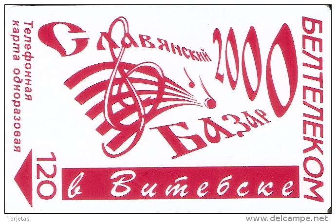 TARJETA DE BELARUS DE 120 UNITS DE BAZAR 2000 (MUSICA-MUSIC) - Wit-Rusland