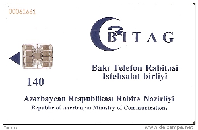 TARJETA DE AZERBAIYAN DE ALLO BAKI ... DE BITAG - 140 UNITS - Azerbaiyan