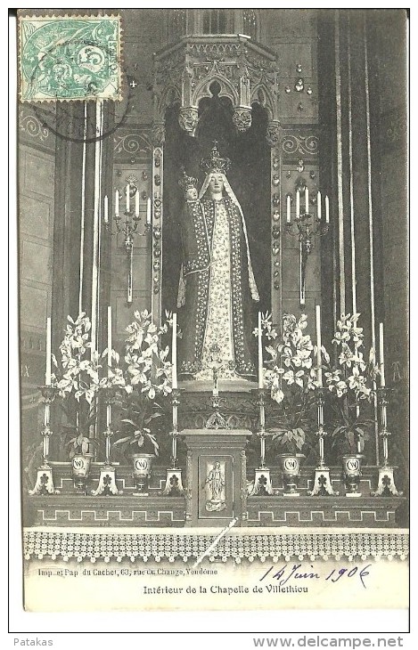 Intérieur De La Chapelle De Villethiou - (a1746) - Saint Amand Longpre