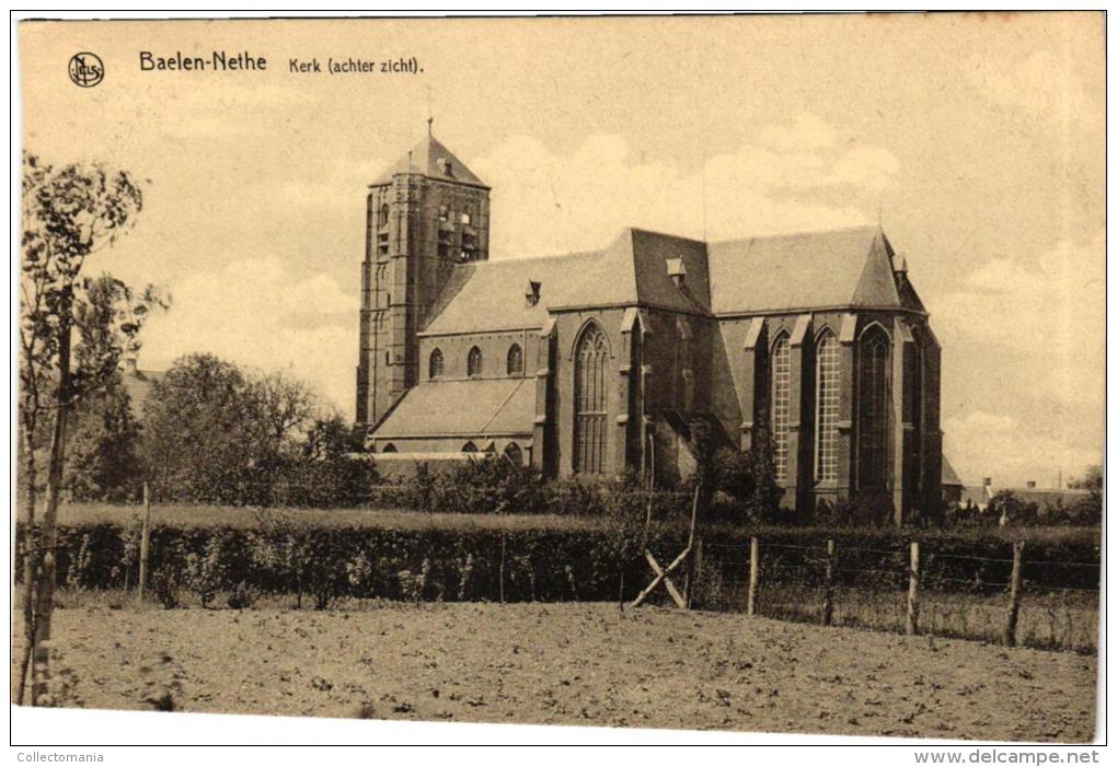 4 CP Balen Baelen -Wezel Kerk         Balen Baelen Nethe       Balen Baelen Hulse Pastorij &amp;Kerk - Balen