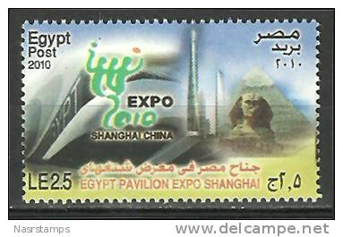 Egypt - 2010 - ( Egypt Pavilion Expo Shanghai, China - Pyramids & Sphinx ) - MNH (**) - Gemeinschaftsausgaben