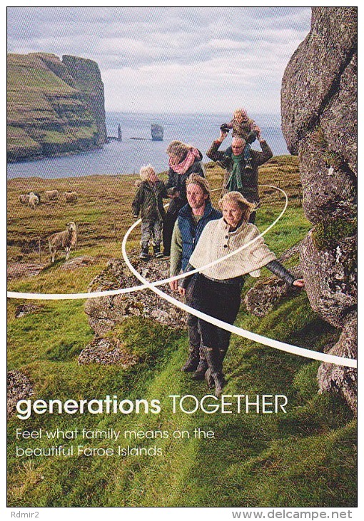 ATLANTIC AIRWAYS Advertising: "Generaions Together... Faroe Islands" (2 Postcards) - Otros & Sin Clasificación