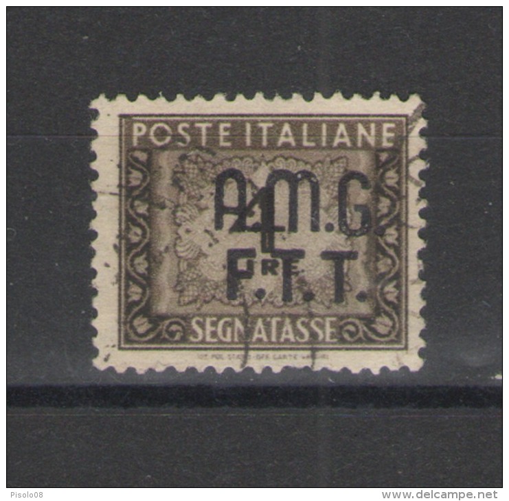 TRIESTE A 1947-49 SEGNATASSE 4 LIRE USATO - Strafport