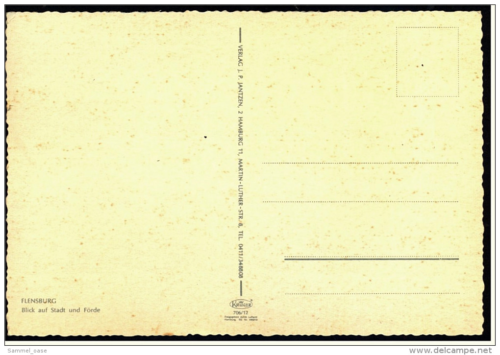 Flensburg  -  Blick Auf Stadt Und Förde  -  Ansichtskarte Ca. 1970   (4529) - Flensburg