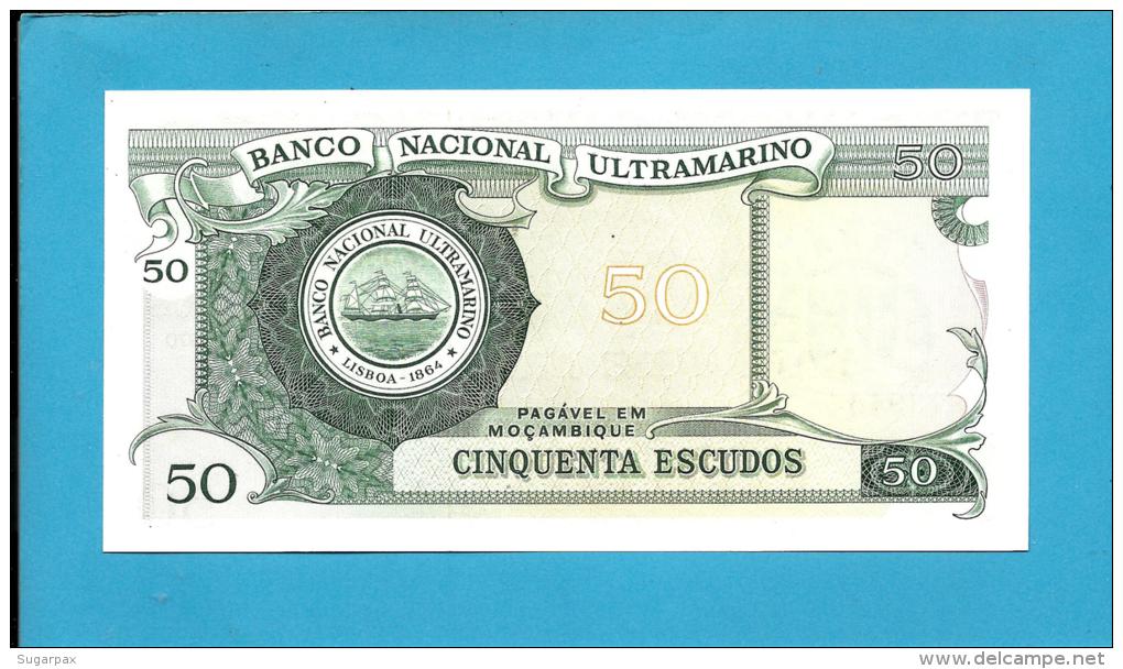 MOZAMBIQUE - 50 ESCUDOS - ND (1976 - Old Date 27.10.1970 ) - UNC - P 116 - JOÃO DE AZEVEDO COUTINHO - PORTUGAL - Mozambique