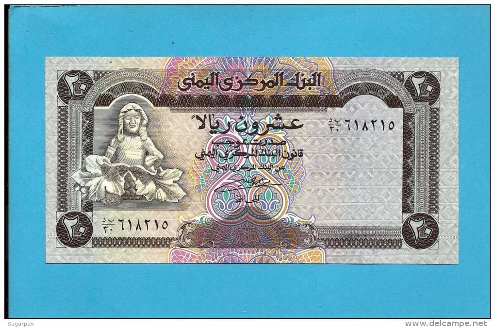 YEMEN ARAB REPUBLIC - 20 RIALS -  ND ( 1990 ) - P 26.b -  Sign. 8 - UNC. - Central Bank Of Yemen - 2 Scans - Yémen