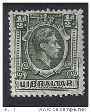 Gibralter 1938-44  KGVI  1/2d (o)  Mi.107 A - Gibraltar