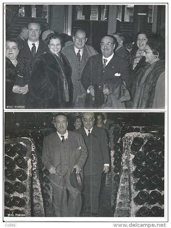 3 Fotos Postius Photos Originales 1950-54 Hipolito Lazaro Higueras Tenor Lirico Espagnol Et Son épouse Barcelona - Berühmtheiten