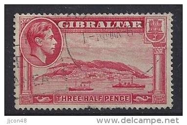 Gibralter 1938-44  KGVI  1 1/2d  (o)  Mi.109 B - Gibraltar