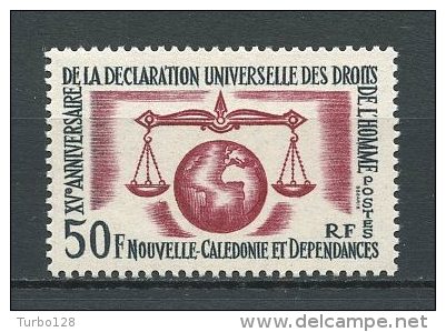 Nlle Calédonie 1963 N° 313 * Neuf = MH Infime Trace De Charnière Cote 9.40 € Déclaration Des Droits De L'Homme - Ungebraucht