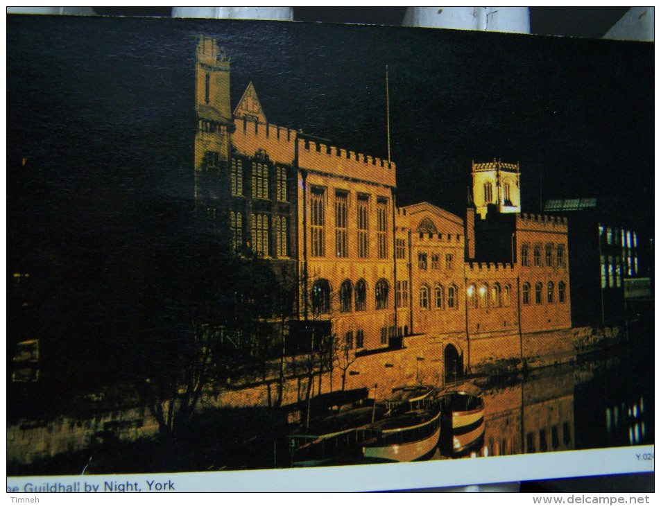 CPM. GUILDHALL BY NIGHT YORK ANGLETERRE ENGLAND - York