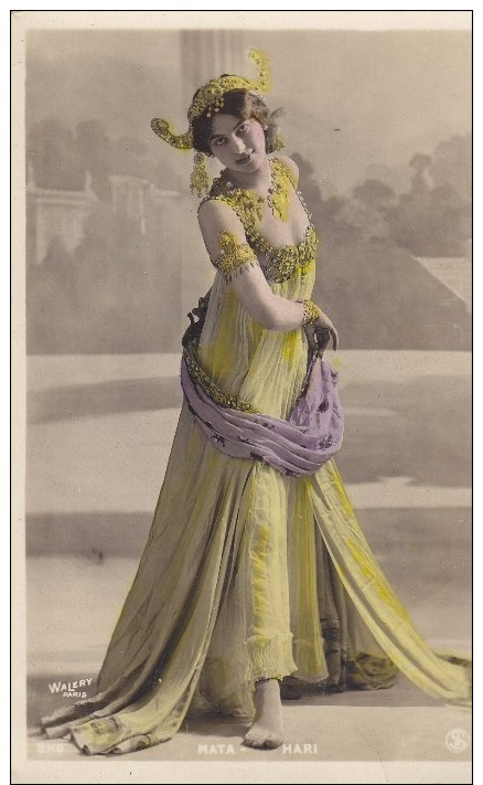 CPA/POSTCARD - MATA-HARI - NON VOYAGEE - COULEUR- WALERY PARIS - Donne Celebri