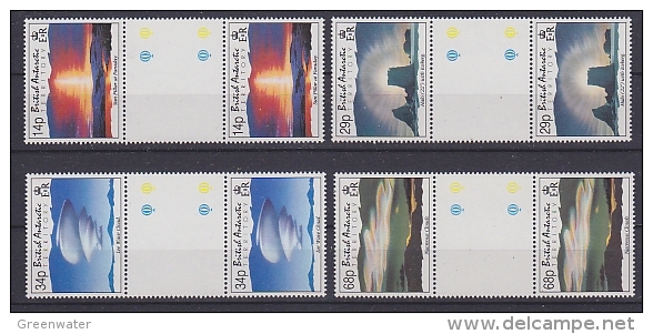 British Antarctic Territory 1992 Lower Atmospheric Phenomena 4v Gutter ** Mnh (22393) - Unused Stamps