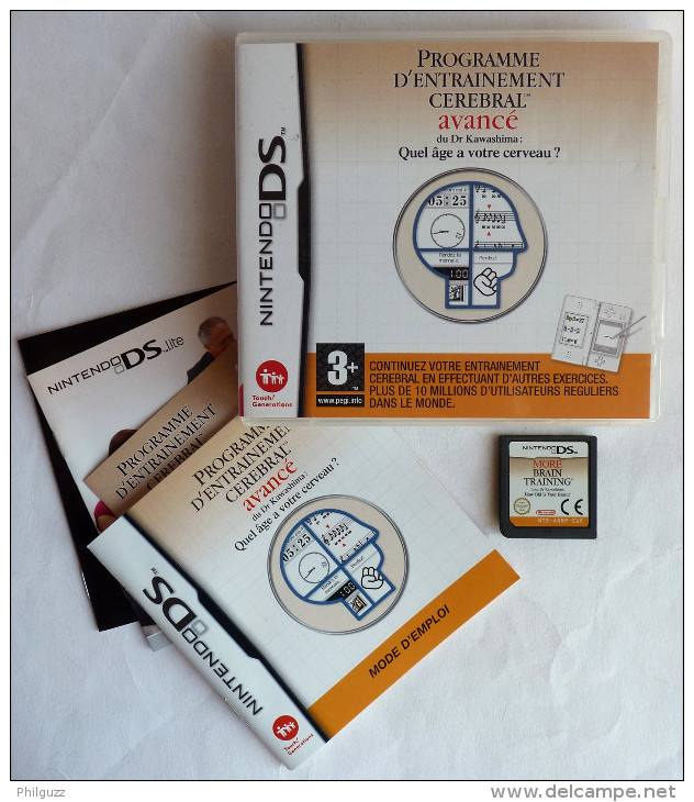 JEU NINTENDO DS - Programme D'entrainement CEREBRAL AVANCE Du DR KAWASHIMA - Nintendo DS