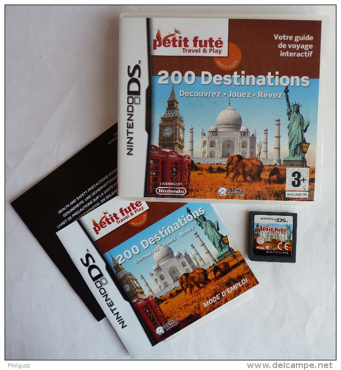 JEU NINTENDO DS - PETIT FUTE TRAVEL & PLAY 200 DESTINATIONS GUIDE DE VOYAGE INTERACTIF - Nintendo DS