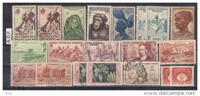 A.O.F. 20 Different MNH, Used  (a6p9) - Sonstige & Ohne Zuordnung