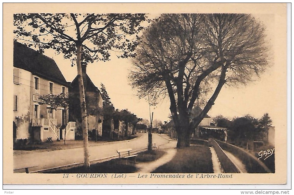 GOURDON - Les Promenades De L'Arbre-Rond - Gourdon