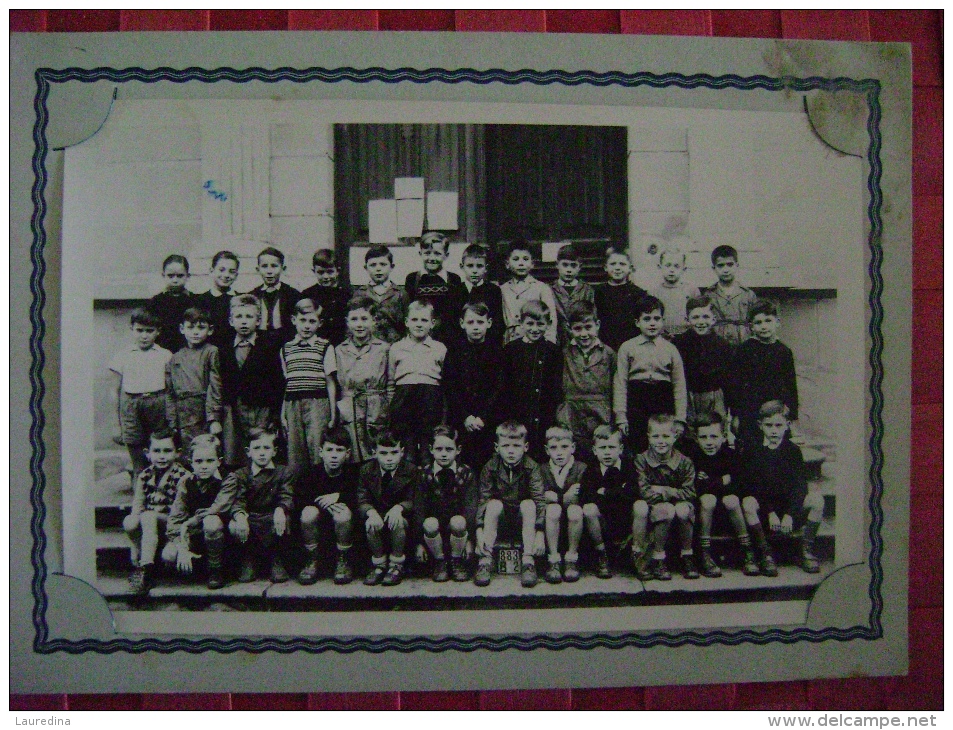 PHOTO SUR CARTON - ECOLE - CLASSE - PHOTO DE MARNEIX A LIMOGES - Autres & Non Classés