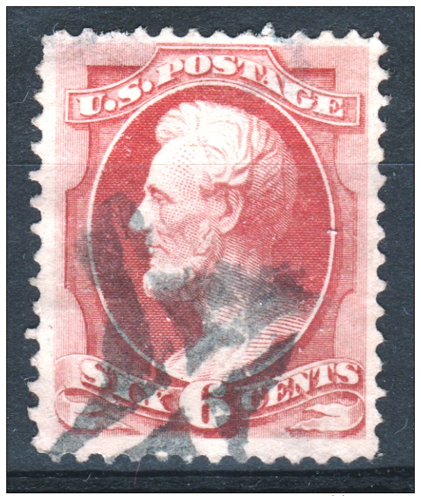 U.S.A. - 1870-82 - Canceled  - A47a  6c  (186)    - US FANCY Cancelled - - Used Stamps