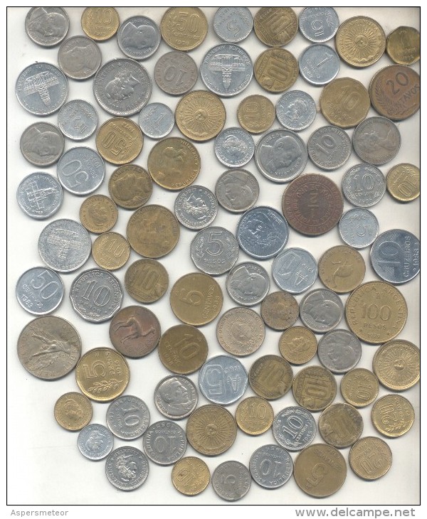 84 MONEDAS DE AMERICA LOTE NRO. 11 - SOLD AS IS - ALL ORIGINAL - MONEDA SUBSIDIARIA O DE VELLON - Andere & Zonder Classificatie