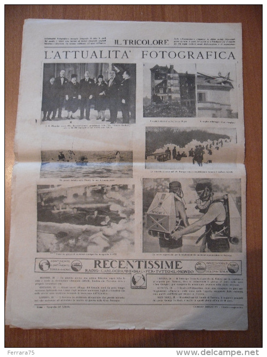 FASCISMO IL TRICOLORE GIORNALE DEI GIOVANI FASCISTI 1928 SAN CESAREO - Oorlog 1939-45