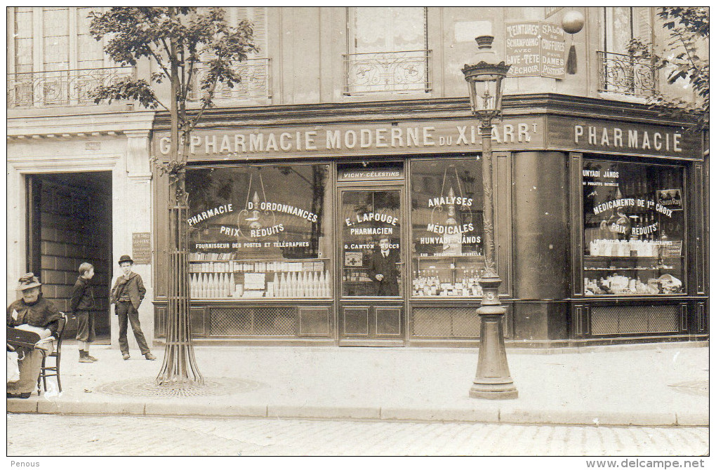 PARIS XIe  Pharmacie Moderne Du XIe Arrt E. LAPOUGE  G. CANTON Succ. - Santé, Hôpitaux