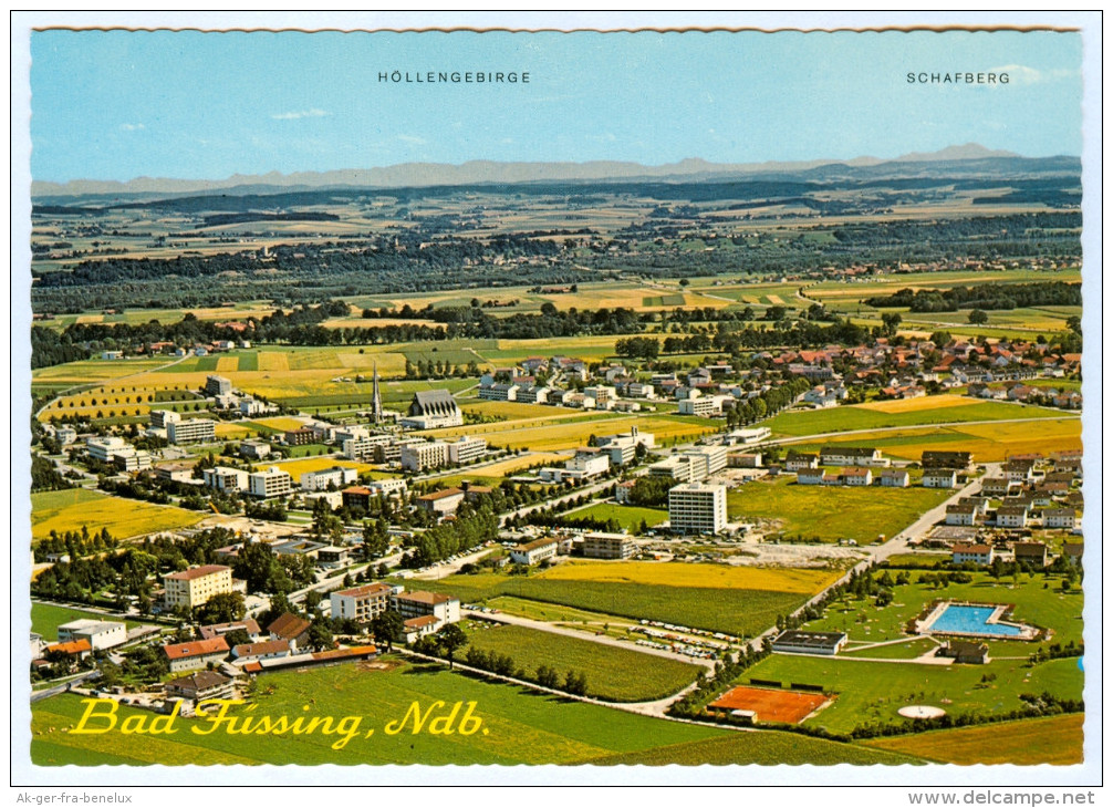 AK Bad Füssing Luftbild Luftaufnahme Schwefeltherme Safferstetten Höllengebirge Aerial View Vue Aérienne Bayern Bavaria - Bad Füssing