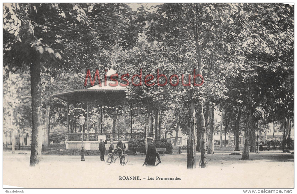 42 - ROANNE  - Les Promenades    - 2 Scans - Roanne