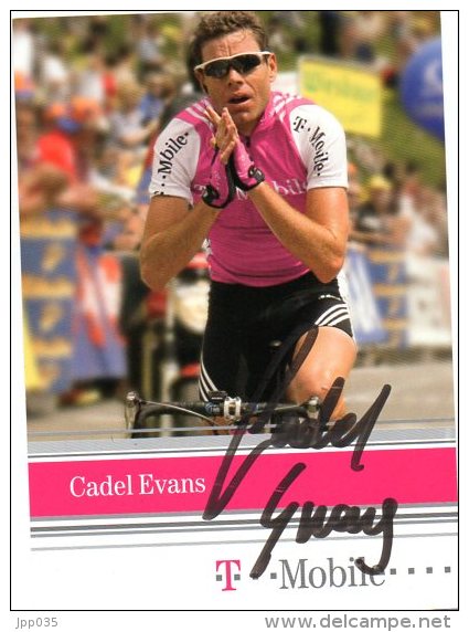 CYCLISME TOUR DE FRANCE Autographe CADEL EVANS - Cycling