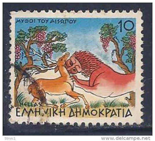 Greece, Scott # 1583 Used Aesop's Fables, 1987 - Used Stamps