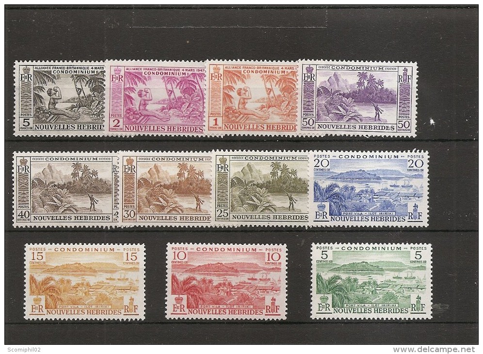 Nouvelles -Hébrides ( 175/85 X -MH) - Unused Stamps