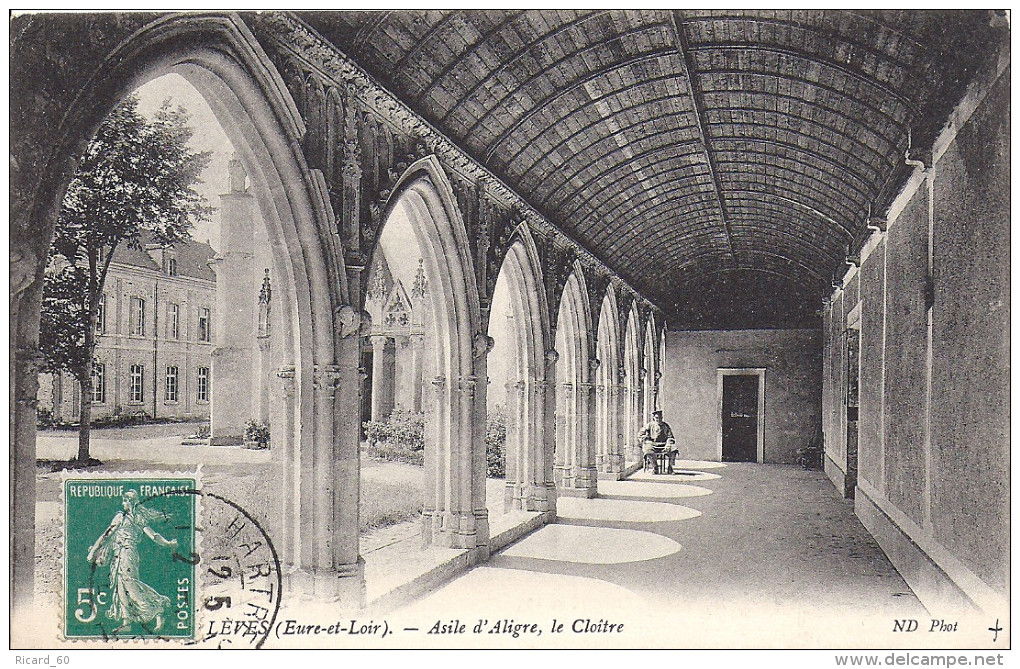 Cpa Lèves, Asile D'aligre, Le Cloître - Lèves