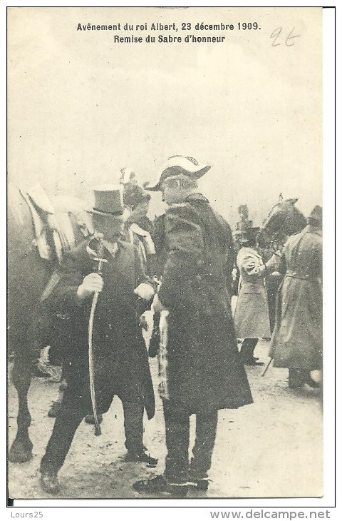 ! - Belgique - Avênement Du Roi Albert 1er, Le 23 Décembre 1909 - Remise Du Sabre D'honneur - Autres & Non Classés