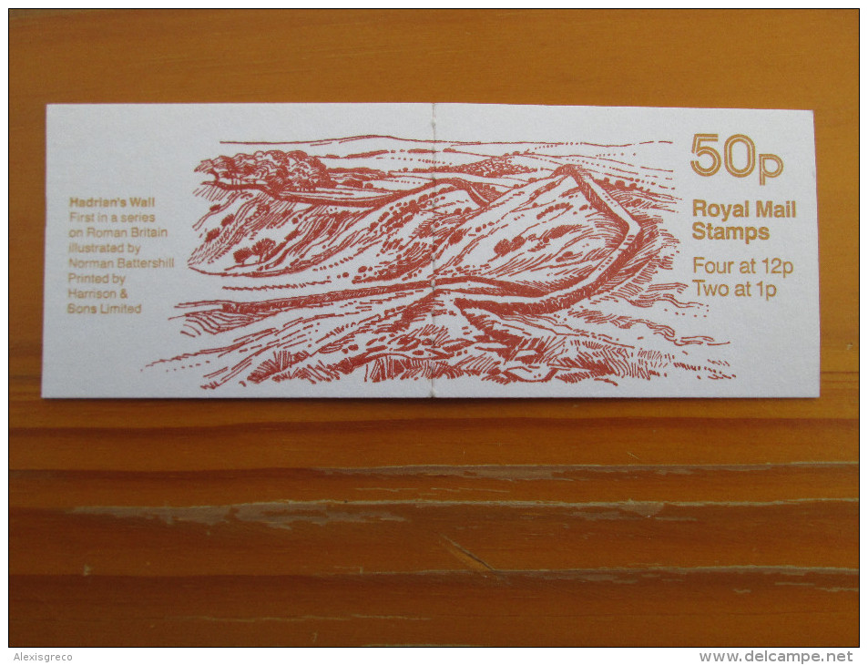 GB BOOKLETS 1986 FOLDED 50p ROMAN BRITAIN ´HADRIAN´S WALL´ MINT & COMPLETE. - Carnets
