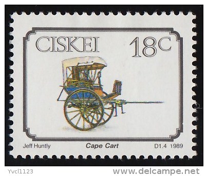 Ciskei - Scott #143 Early Transportation, Cape Cart  / Mint H Stamp - Ciskei