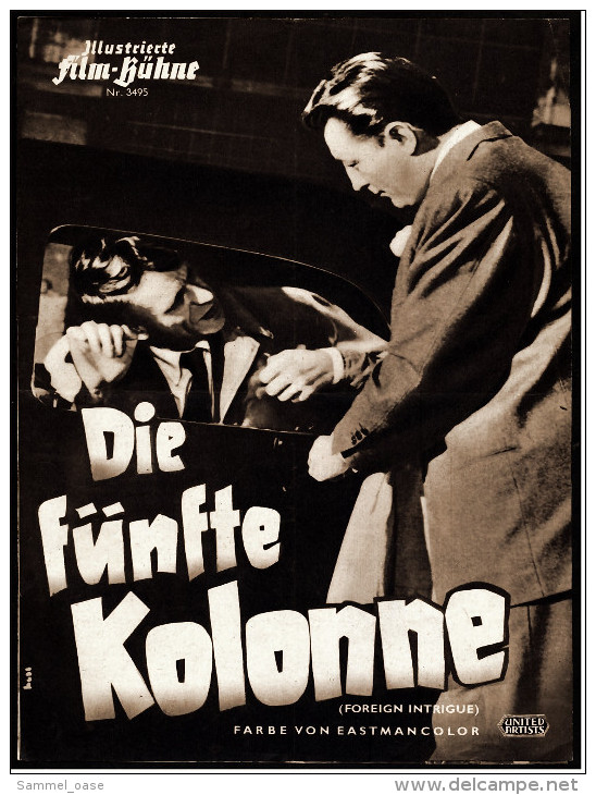 Illustrierte Film-Bühne  -  "Die Fünfte Kolonne"  -  Mit Robert Mitchum -  Filmprogramm Nr. 3495 Von Ca. 1956 - Magazines