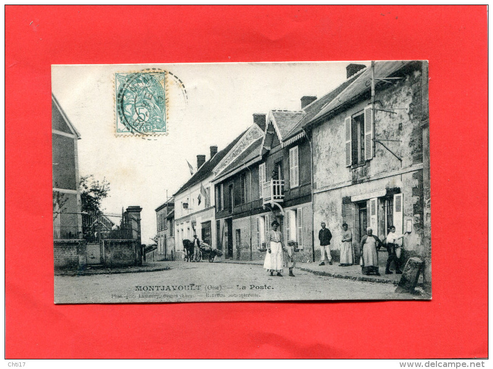 MONTJAVOULT  1905   LA POSTE      CIRC OUI EDIT - Montjavoult