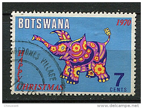 (cl 10 - P26) Bostwana Ob N° 221(ref. Michel Au Dos) - Noël.  Eléphant - - Botswana (1966-...)