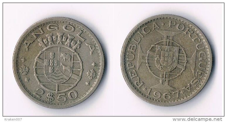 Angola 2,50 Escudos  1967 - Angola