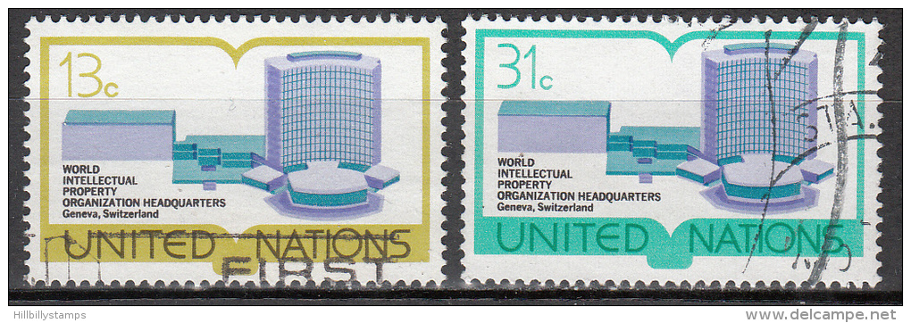 United Nations     Scott No   281-82     Used     Year  1977 - Oblitérés