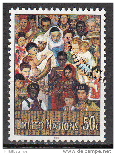 United Nations     Scott No    591    Used     Year  1991 - Gebruikt