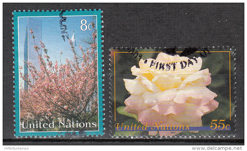 United Nations     Scott No   698-99    Used     Year  1997 - Used Stamps