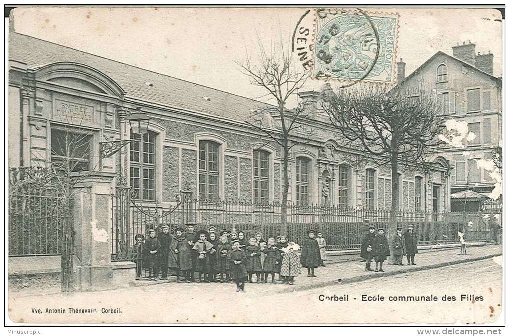 CPA 91 - Corbeil - Ecole Communale Des Filles - Corbeil Essonnes