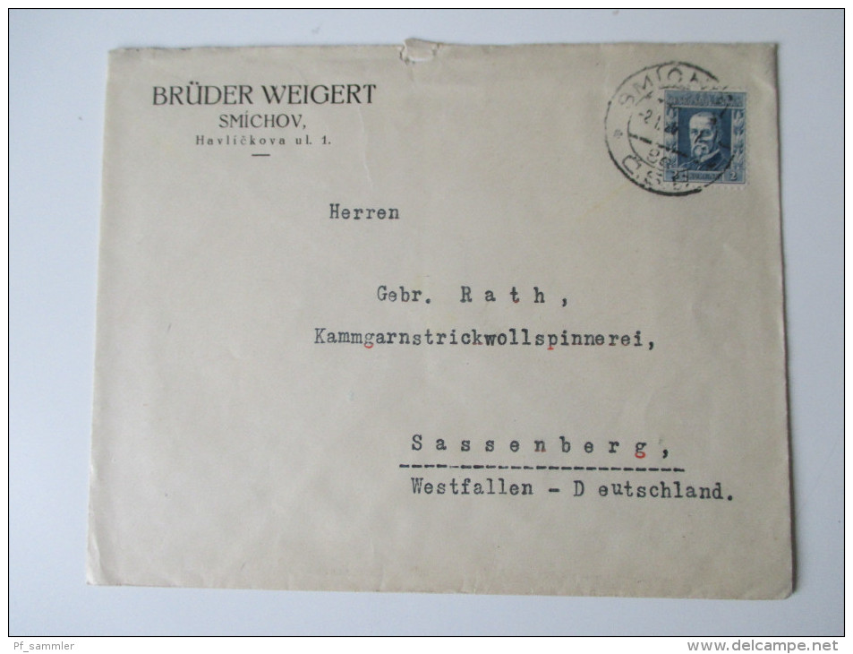 Tschechoslowakei Belegeposten 1920er Jahre. R-Briefe / Express usw. 21 Stück. Sicherlich interessant!Firmenkorrespondenz