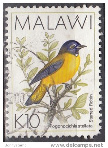 Malawi, 1994 - 10k Starred Robin - Nr.533A Usato° - Malawi (1964-...)